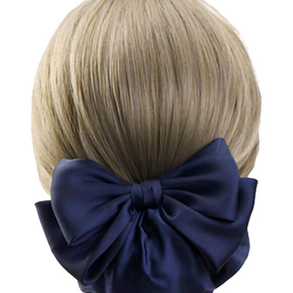 Accessories - Hair Bun Cover Net Ribbon Clip Elegant Style Women's Hair Accessory